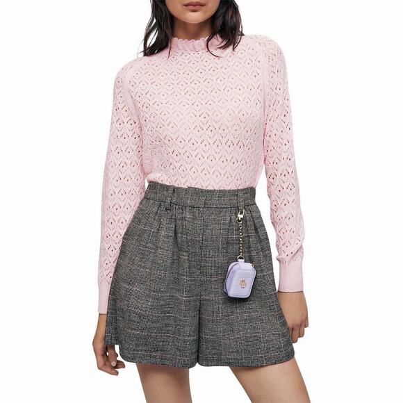 Maje Pink Crew Neck Sweater - Picture 1 of 7